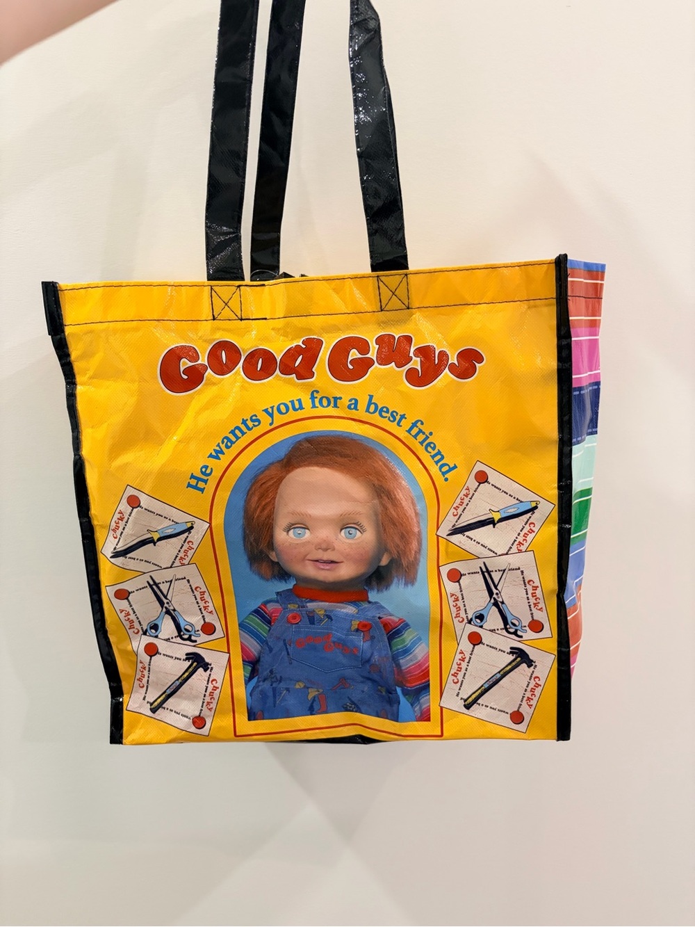 Yellow Chucky Tote Bag NWT